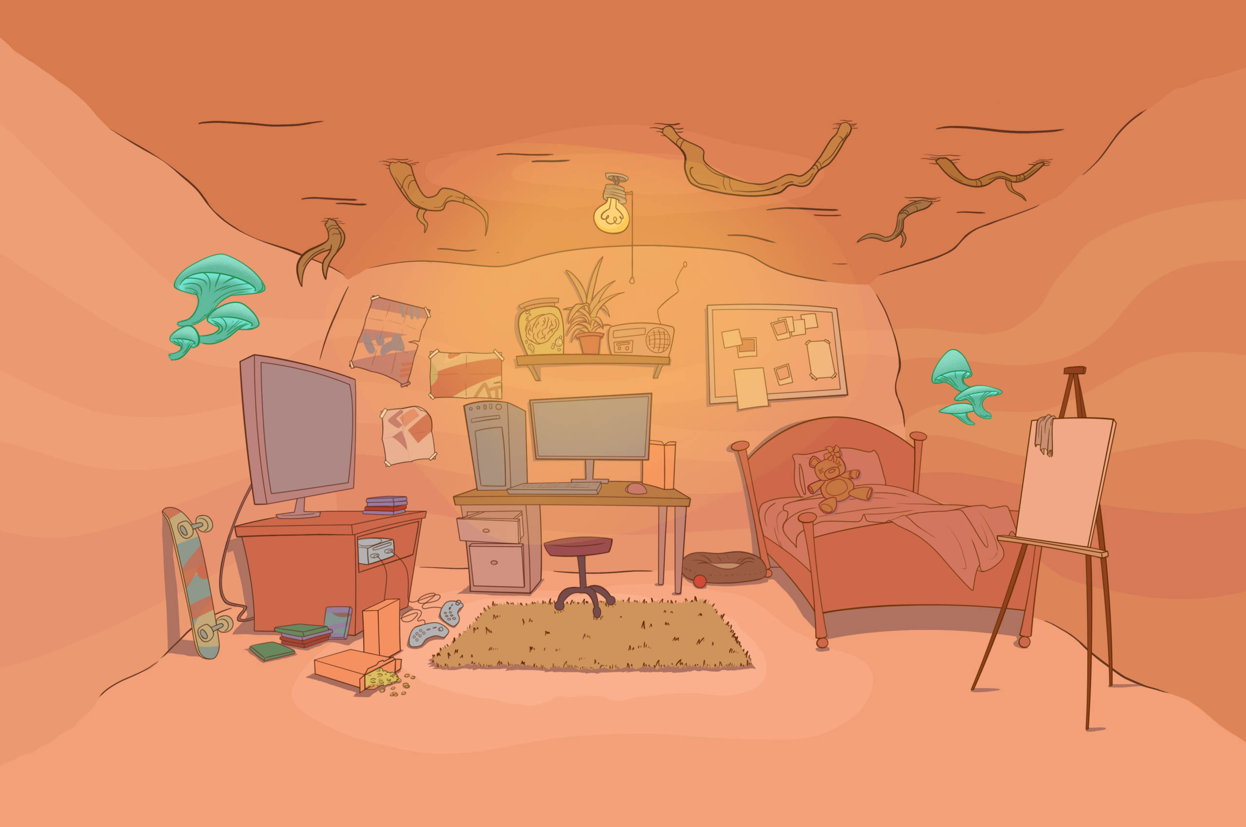 cl ol zombie room